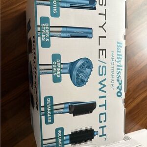 BaBylissPRO Nano Titanium Style/Switch Hair Tool - Blue